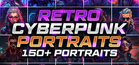 Retro Cyberpunk Portraits - 150+ Portraits